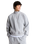 Essential Simple Dome 1/4 Zip Sweatshirt in Pale Grey Heather