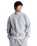 Essential Simple Dome 1/4 Zip Sweatshirt in Pale Grey Heather