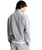 Essential Simple Dome 1/4 Zip Sweatshirt in Pale Grey Heather
