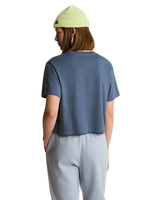 Evolution Simple Dome Crop T-Shirt in Granite Grey