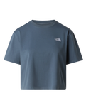 The The North Face Womens Evolution Simple Dome Crop T-Shirt in Granite Grey