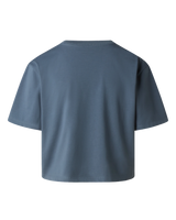 The The North Face Womens Evolution Simple Dome Crop T-Shirt in Granite Grey