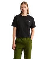 Evolution Simple Dome Crop T-Shirt in Black