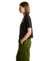 Evolution Simple Dome Crop T-Shirt in Black