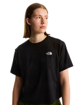 Evolution Simple Dome Crop T-Shirt in Black