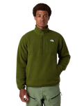 Yumiori Off Peak 1/2 Zip Fleece Jacket in Woodland Green