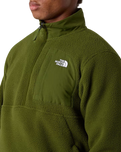 Yumiori Off Peak 1/2 Zip Fleece Jacket in Woodland Green