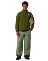 Yumiori Off Peak 1/2 Zip Fleece Jacket in Woodland Green