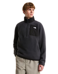 Yumiori Off-Peak 1/2 Zip Fleece Jacket in Asphalt Grey & TNF Black