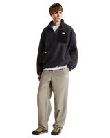 Yumiori Off-Peak 1/2 Zip Fleece Jacket in Asphalt Grey & TNF Black