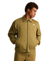 Twill Collared Jacket in Cedar