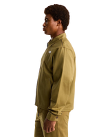 Twill Collared Jacket in Cedar