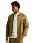 Twill Collared Jacket in Cedar
