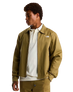 Twill Collared Jacket in Cedar
