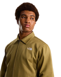 Twill Collared Jacket in Cedar
