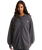 Essential Oversized Zip Hoodie in Anthracite Grey