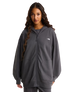 Essential Oversized Zip Hoodie in Anthracite Grey