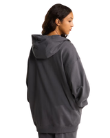 Essential Oversized Zip Hoodie in Anthracite Grey