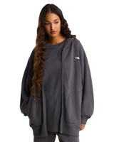 Essential Oversized Zip Hoodie in Anthracite Grey