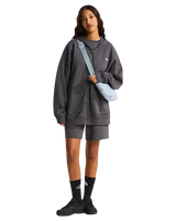 Essential Oversized Zip Hoodie in Anthracite Grey