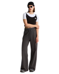 Essential Wide Leg Joggers in Anthracite Grey