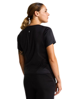 The The North Face Womens Jaida T-Shirt in Black & Dark Heather