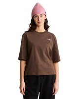 The The North Face Womens Essential Simple Dome Boxy T-Shirt in Smokey Brown