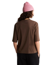 The The North Face Womens Essential Simple Dome Boxy T-Shirt in Smokey Brown