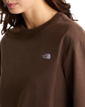 The The North Face Womens Essential Simple Dome Boxy T-Shirt in Smokey Brown