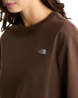 The The North Face Womens Essential Simple Dome Boxy T-Shirt in Smokey Brown