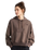 Essential Simple Dome Boxy Oversized Hoodie in Smokey Brown