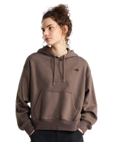 Essential Simple Dome Boxy Oversized Hoodie in Smokey Brown