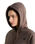 Essential Simple Dome Boxy Oversized Hoodie in Smokey Brown