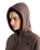 Essential Simple Dome Boxy Oversized Hoodie in Smokey Brown