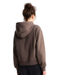 Essential Simple Dome Boxy Oversized Hoodie in Smokey Brown