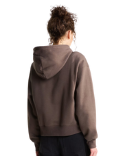 Essential Simple Dome Boxy Oversized Hoodie in Smokey Brown