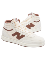 Numeric 440 High V2 Shoes in Sea Salt & Dark Brown