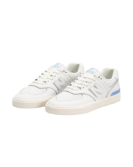 Numeric 574 Vulcanized Shoes in White & Baby Blue