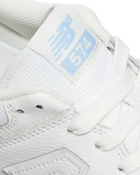 Numeric 574 Vulcanized Shoes in White & Baby Blue