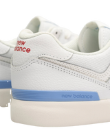 Numeric 574 Vulcanized Shoes in White & Baby Blue