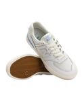 Numeric 574 Vulcanized Shoes in White & Baby Blue