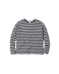 The Passenger Womens Panorama Striped Long Sleeve T-Shirt in Deep Navy