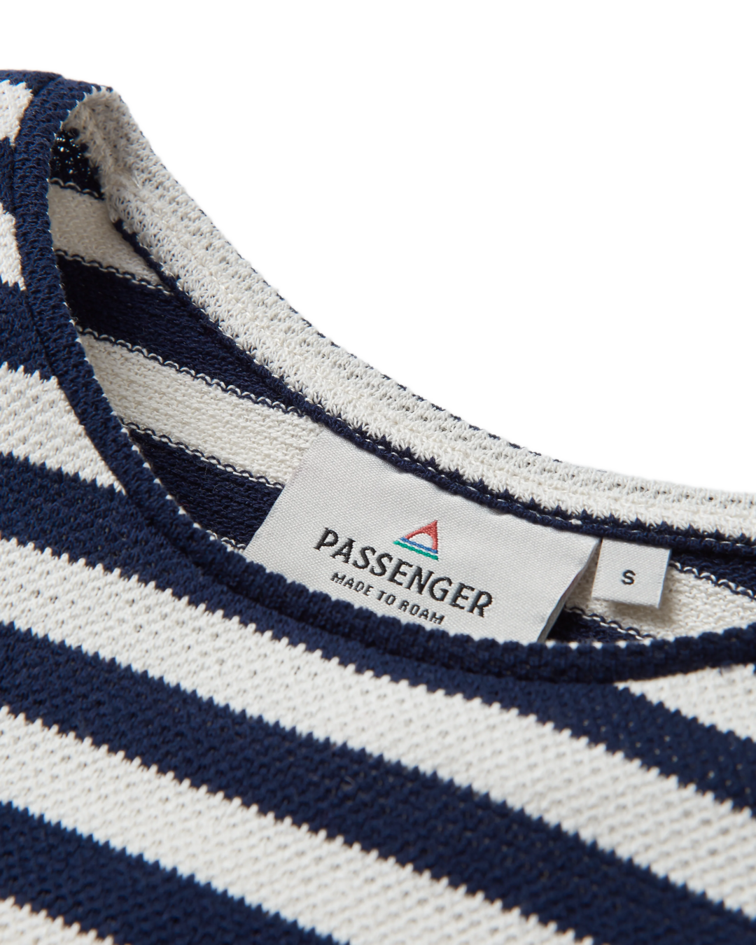 The Passenger Womens Panorama Striped Long Sleeve T-Shirt in Deep Navy