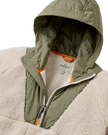 The Passenger Womens Beaumont Sherpa Hooded Fleece Jacket 2.0 in Vintage White