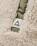 The Passenger Womens Beaumont Sherpa Hooded Fleece Jacket 2.0 in Vintage White
