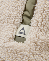 The Passenger Womens Beaumont Sherpa Hooded Fleece Jacket 2.0 in Vintage White