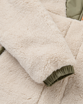 The Passenger Womens Beaumont Sherpa Hooded Fleece Jacket 2.0 in Vintage White