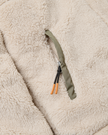 The Passenger Womens Beaumont Sherpa Hooded Fleece Jacket 2.0 in Vintage White