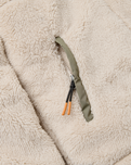 The Passenger Womens Beaumont Sherpa Hooded Fleece Jacket 2.0 in Vintage White
