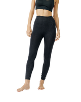 Good Karma High-Rise 7/8 Length Leggings in Washed Black